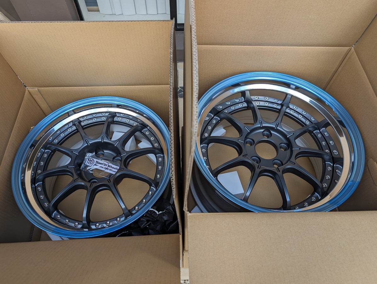 SSR SP5 Flat Gunmetal | 5x114.3 | F: 18x9 +19 / R: 18x10 +24 | New | 3 Piece