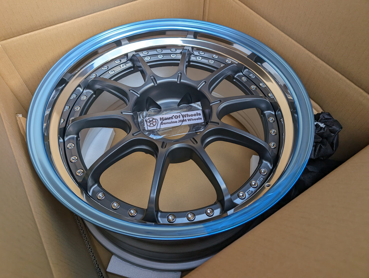 SSR SP5 Flat Gunmetal | 5x114.3 | F: 18x9 +19 / R: 18x10 +24 | New | 3 Piece – product photo 5