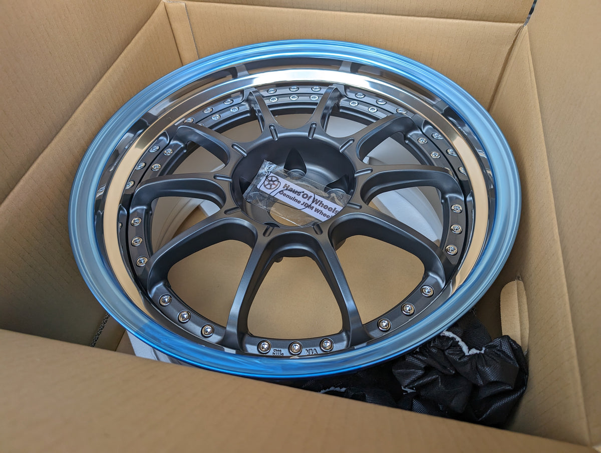 SSR SP5 Flat Gunmetal | 5x114.3 | F: 18x9 +19 / R: 18x10 +24 | New | 3 Piece – product photo 6