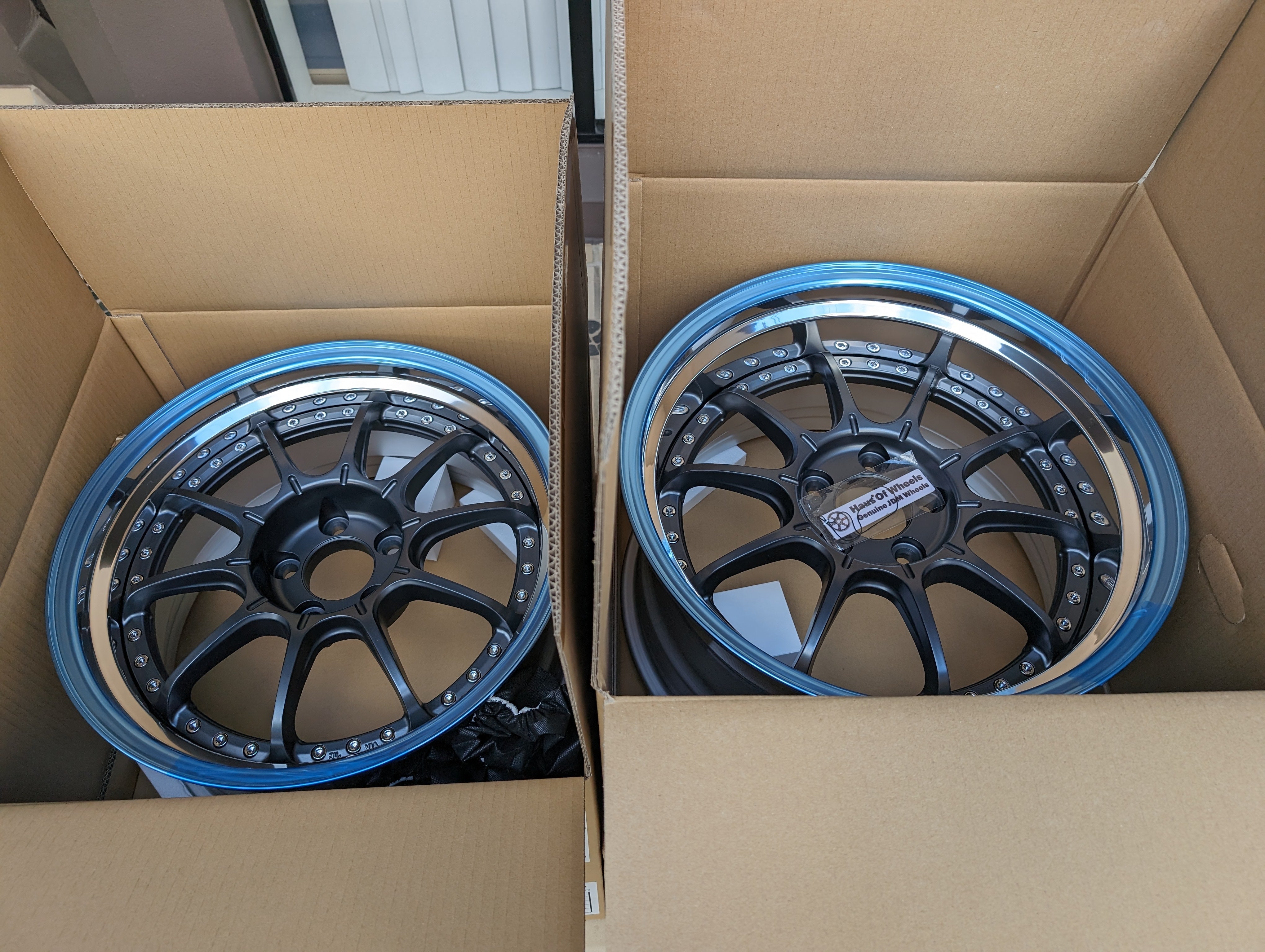 *Brand New* SSR SP1 (Flat Gunmetal) - 5x114.3 - F: 18x9 +19 (HP Disk/Deep Dish) - R: 18x10 +24 (SL Disk/Deep DIsh)