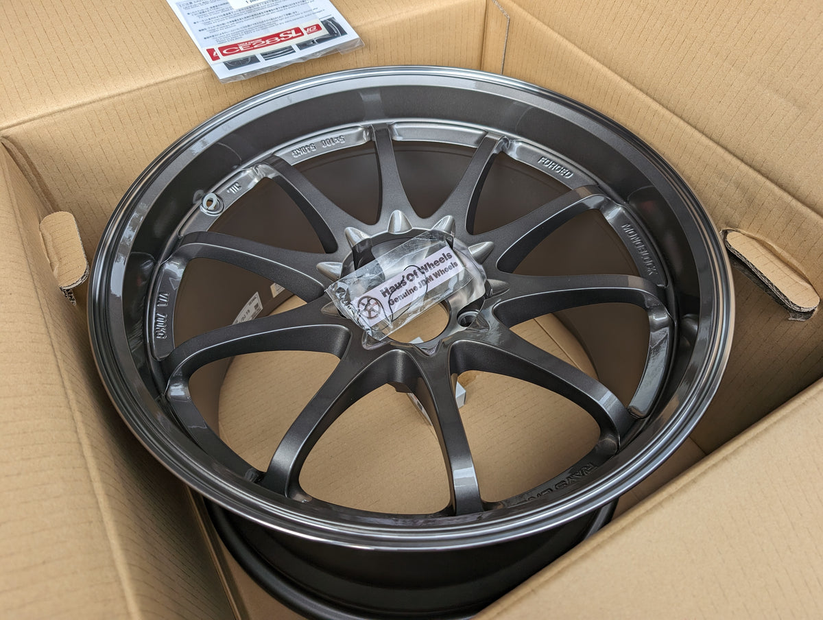 Rays Volk Racing CE28SL Pressed Graphite | 5x114.3 | 18x10.5 +15 | New