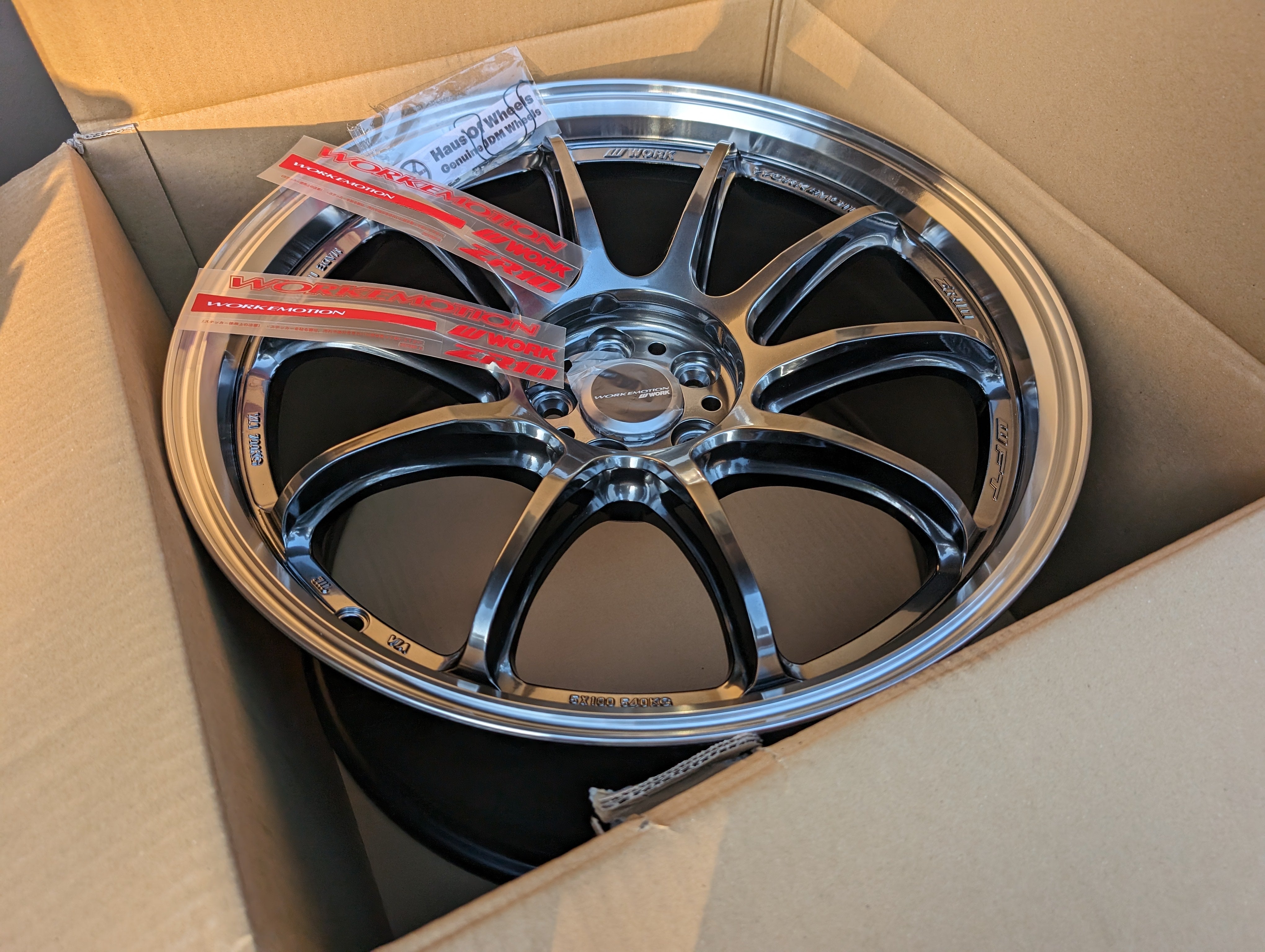 Zr10 Rays *New* Work Emotion ZR10 (Glim Silver) - $2300 - PCD 5x100 - 18x9.5 +38 ...