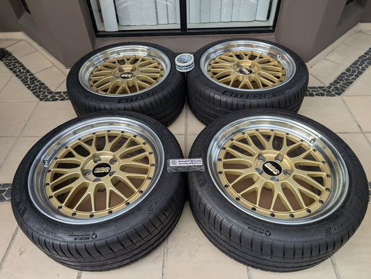 BBS LM | 5x100 | F: 18x9 +35 / R: 18x9.5 +38 | Used | With Michelin Pilot Sport 4 Tyres