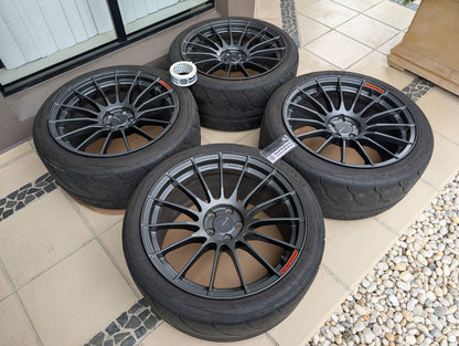 Enkei RS05RR Dark Gunmetal Gray | 5x100 | 18x9.5 +43 | Used | With Toyo R888R Tyres