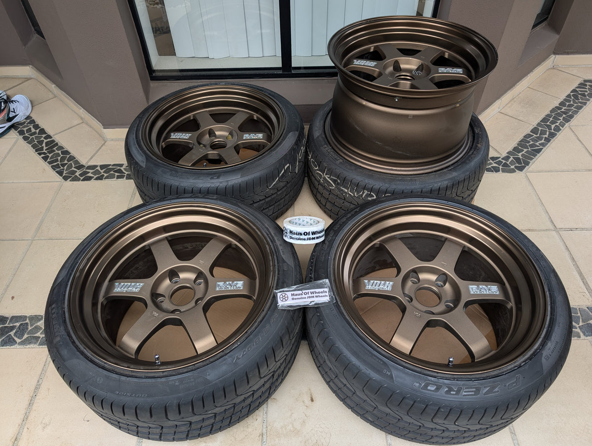 Limited Edition + Deep Dish - RAYS Volk Racing TE37V (Bronze) 10th Anniversary - 5x114.3 - 18x10.5 +15 (265/35/18)