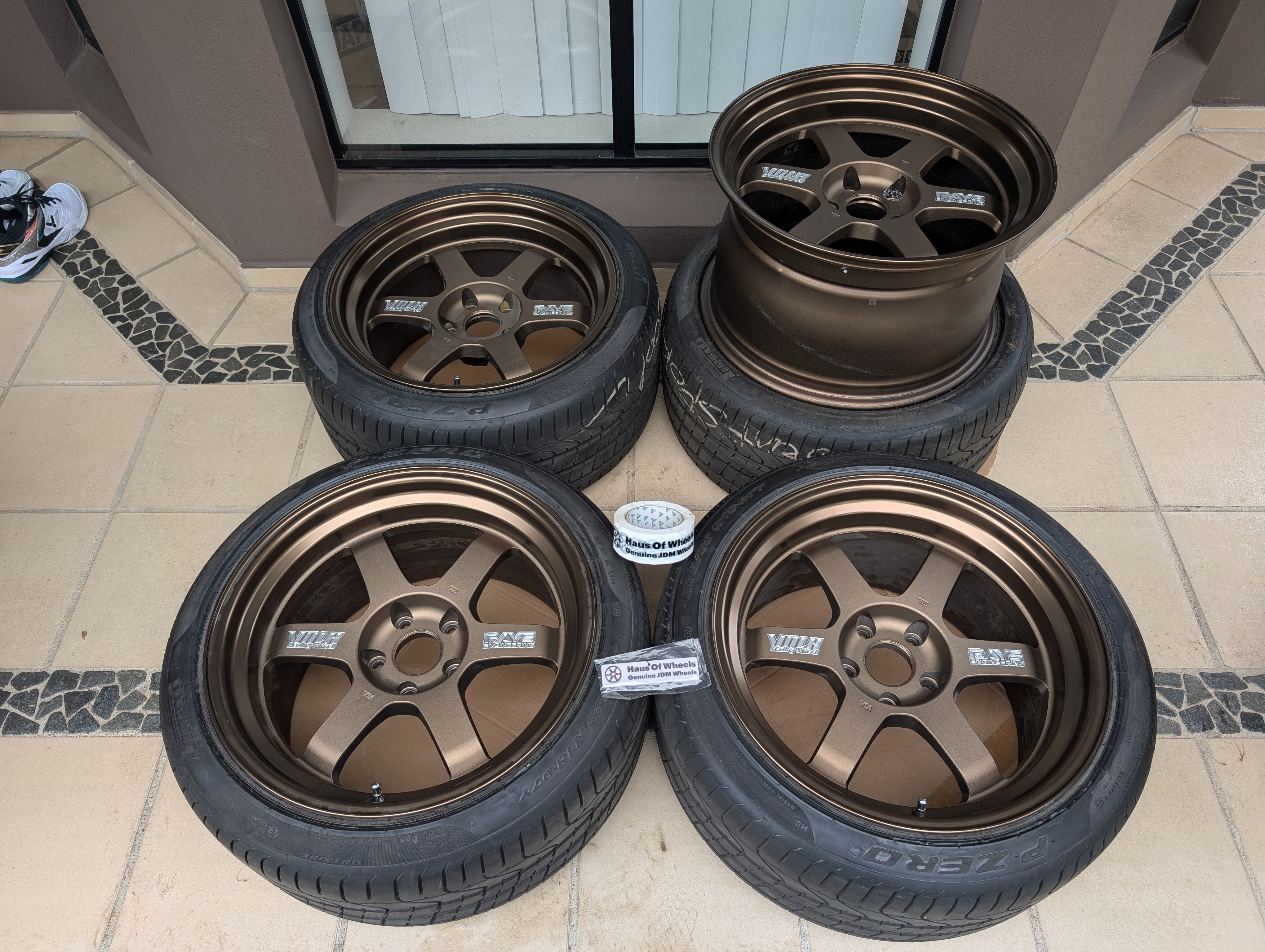 *Limited Edition* + *Deep Dish* - Rays Volks Racing TE37V (Bronze) 10th Anniversary - 5x114.3 - 18x10.5 +15 (265/35/18)