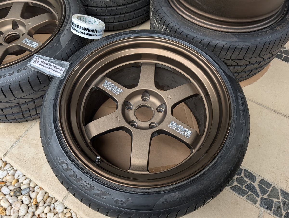 Limited Edition + Deep Dish - RAYS Volk Racing TE37V (Bronze) 10th Anniversary - 5x114.3 - 18x10.5 +15 (265/35/18)