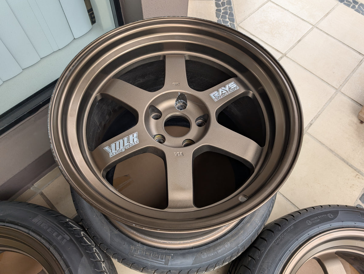 Limited Edition + Deep Dish - RAYS Volk Racing TE37V (Bronze) 10th Anniversary - 5x114.3 - 18x10.5 +15 (265/35/18)