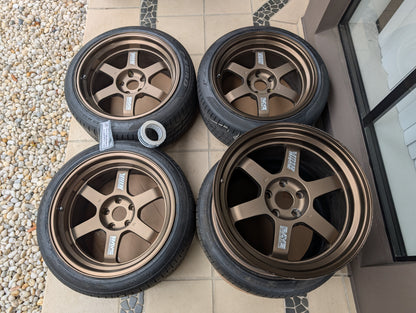 Limited Edition + Deep Dish - RAYS Volk Racing TE37V (Bronze) 10th Anniversary - 5x114.3 - 18x10.5 +15 (265/35/18)