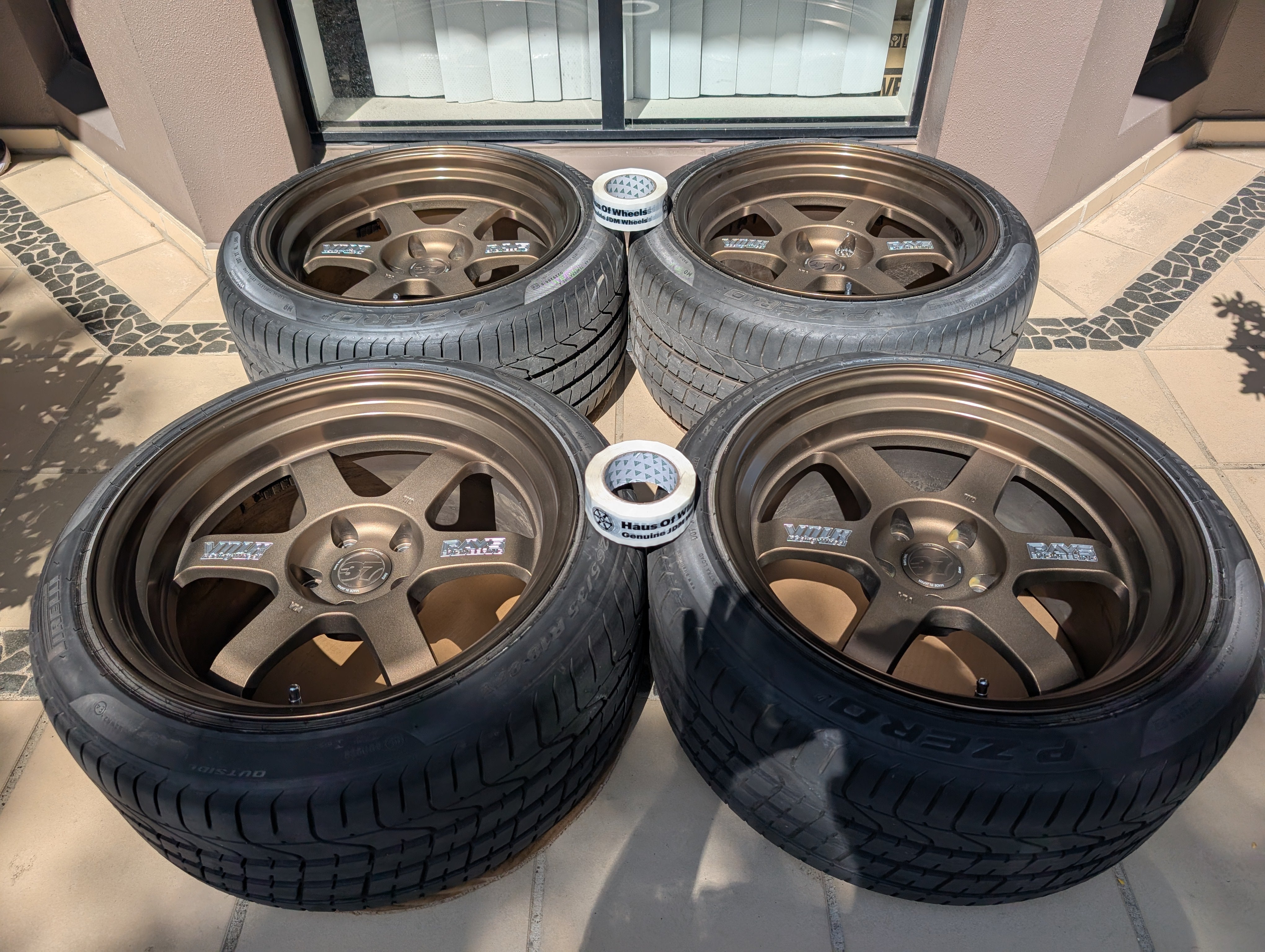 *Limited Edition* + *Deep Dish* - Rays Volks Racing TE37V (Bronze) 10th Anniversary - 5x114.3 - 18x10.5 +15 (265/35/18) -