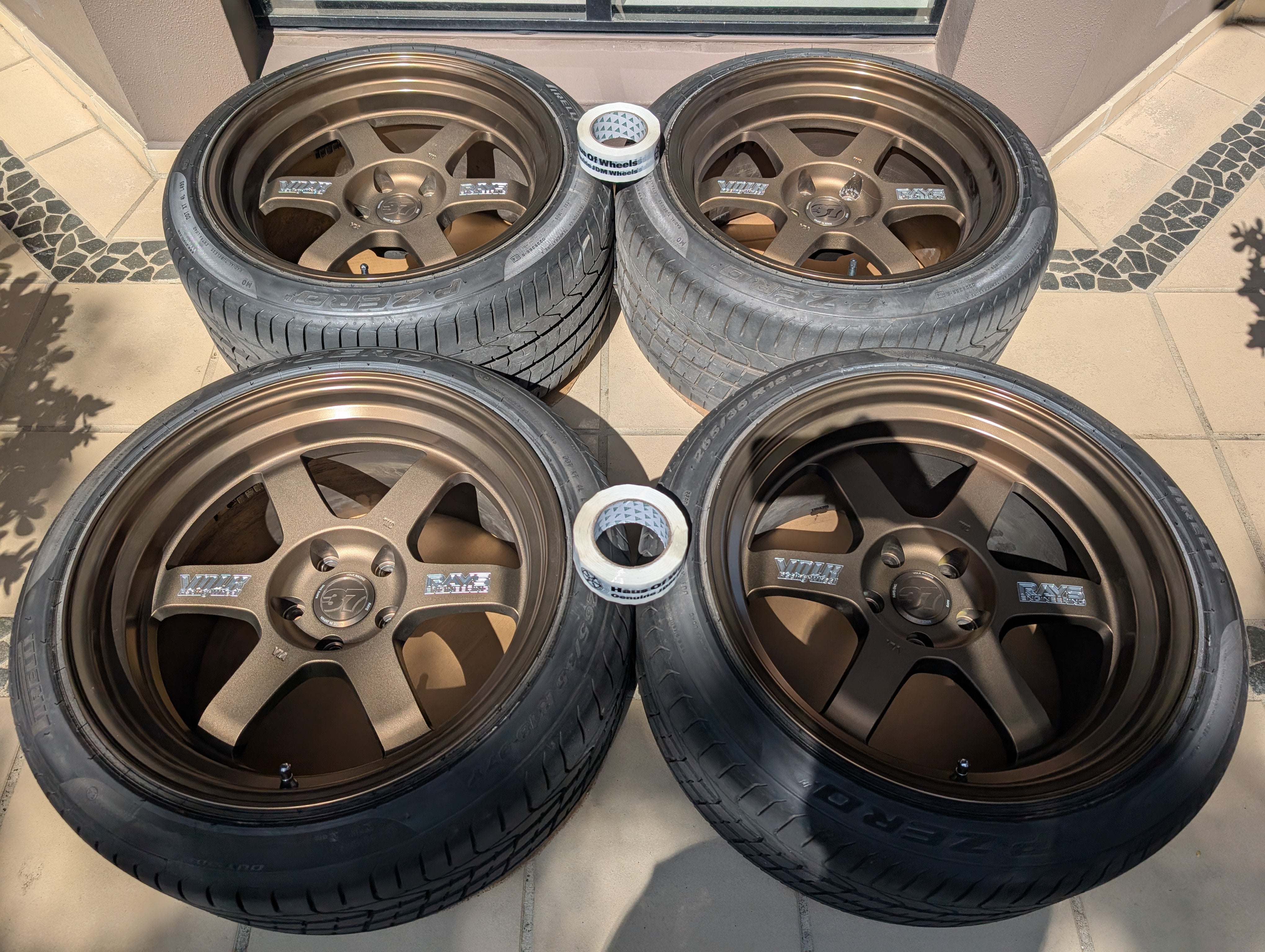 *Limited Edition* + *Deep Dish* - Rays Volks Racing TE37V (Bronze) 10th Anniversary - 5x114.3 - 18x10.5 +15 (265/35/18) -