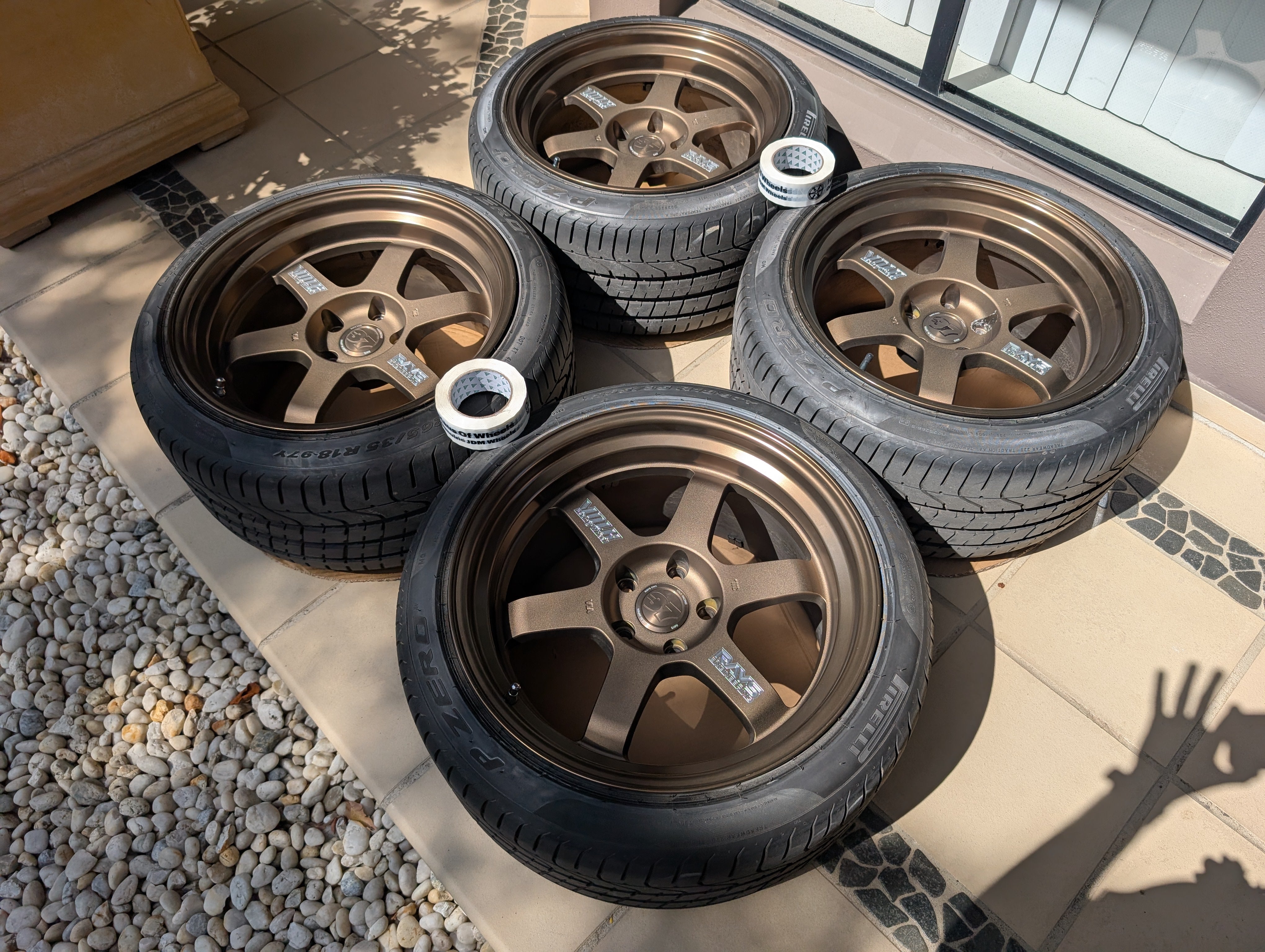 *Limited Edition* + *Deep Dish* - Rays Volks Racing TE37V (Bronze) 10th Anniversary - 5x114.3 - 18x10.5 +15 (265/35/18) -