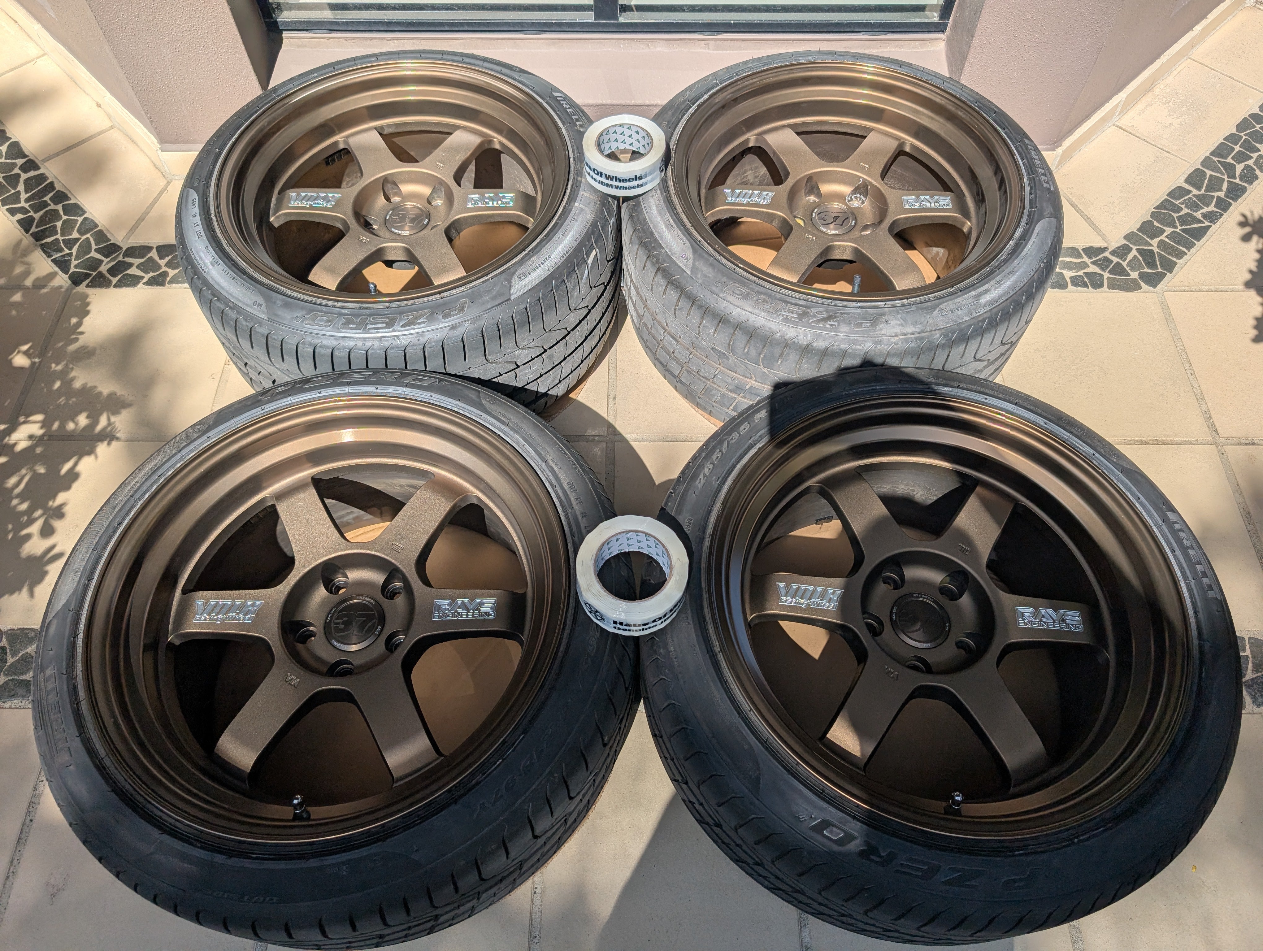 *Limited Edition* + *Deep Dish* - Rays Volks Racing TE37V (Bronze) 10th Anniversary - 5x114.3 - 18x10.5 +15 (265/35/18) -