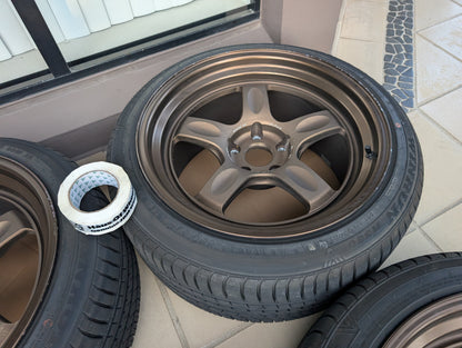 RAYS Volk Racing 21C Bronze | 5x114.3 | 18x10.5 +15 | With Winrun Tyres