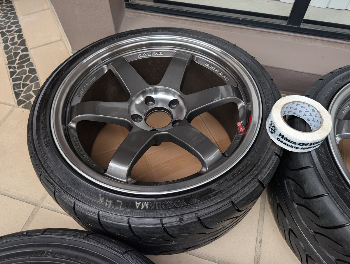 *Discontinued* Rays Volks Racing TE37SL (Pressed Graphite) with AD08R Tyres - 5x114.3 - 18x9.5 +22 (255/35/18)