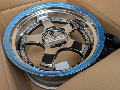 SSR SP1 SBC Chrome | 5x114.3 | F: 18x9 +19 / R: 18x10 +24 | New | 3 Piece