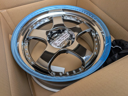 SSR SP1 SBC Chrome | 5x114.3 | F: 18x9 +19 / R: 18x10 +24 | New | 3 Piece