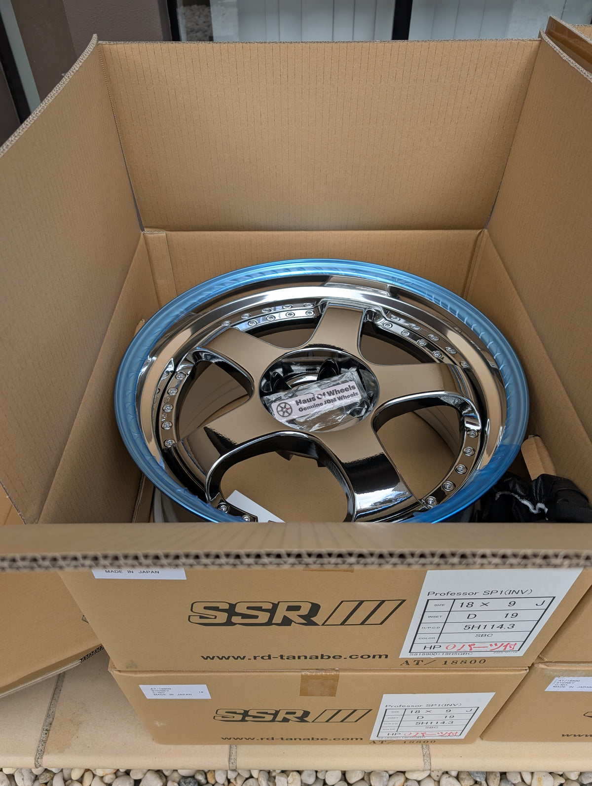 SSR SP1 SBC Chrome | 5x114.3 | F: 18x9 +19 / R: 18x10 +24 | New | 3 Piece