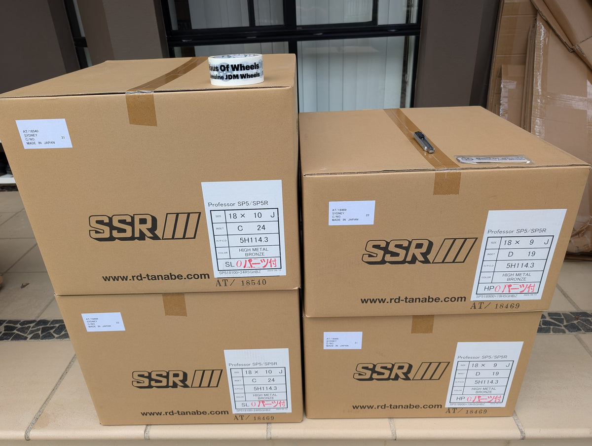 SSR SP5 High Metal Bronze | 5x114.3 | F: 18x9 +19 / R: 18x10 +24 | New | 3 Piece