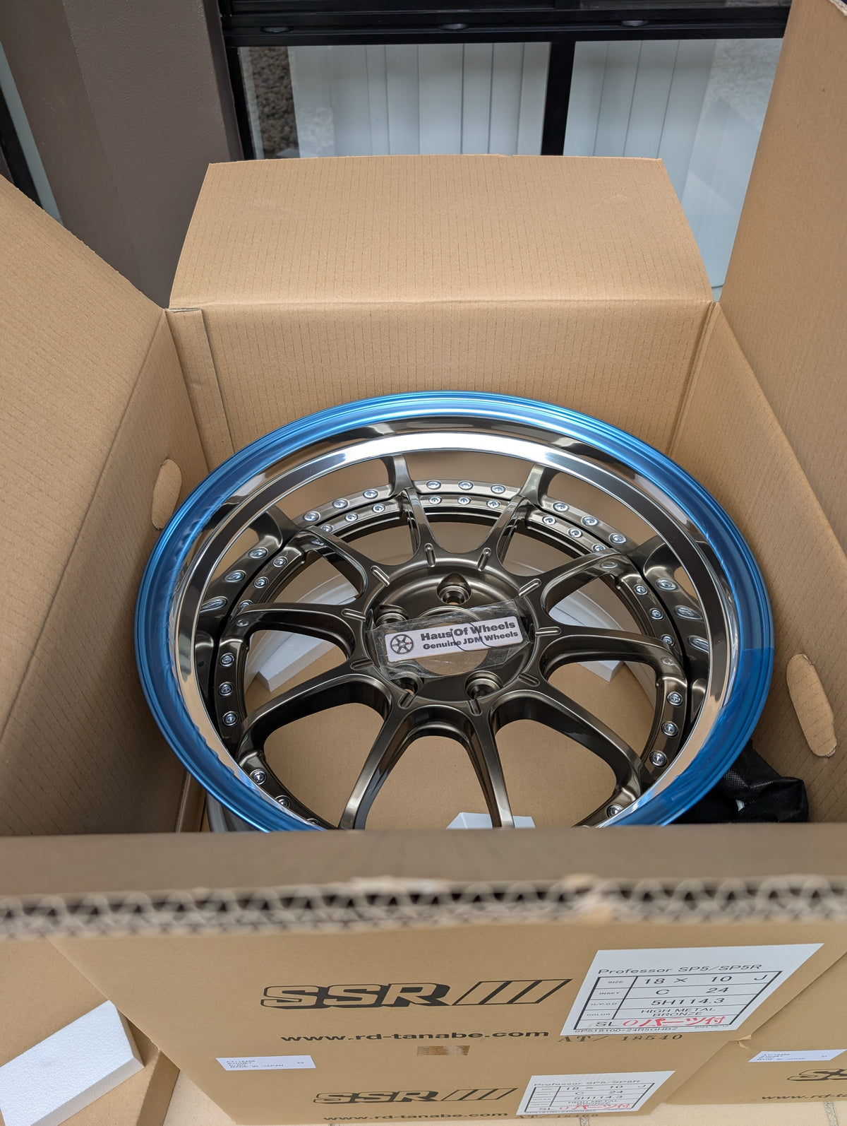 SSR SP5 High Metal Bronze | 5x114.3 | F: 18x9 +19 / R: 18x10 +24 | New | 3 Piece