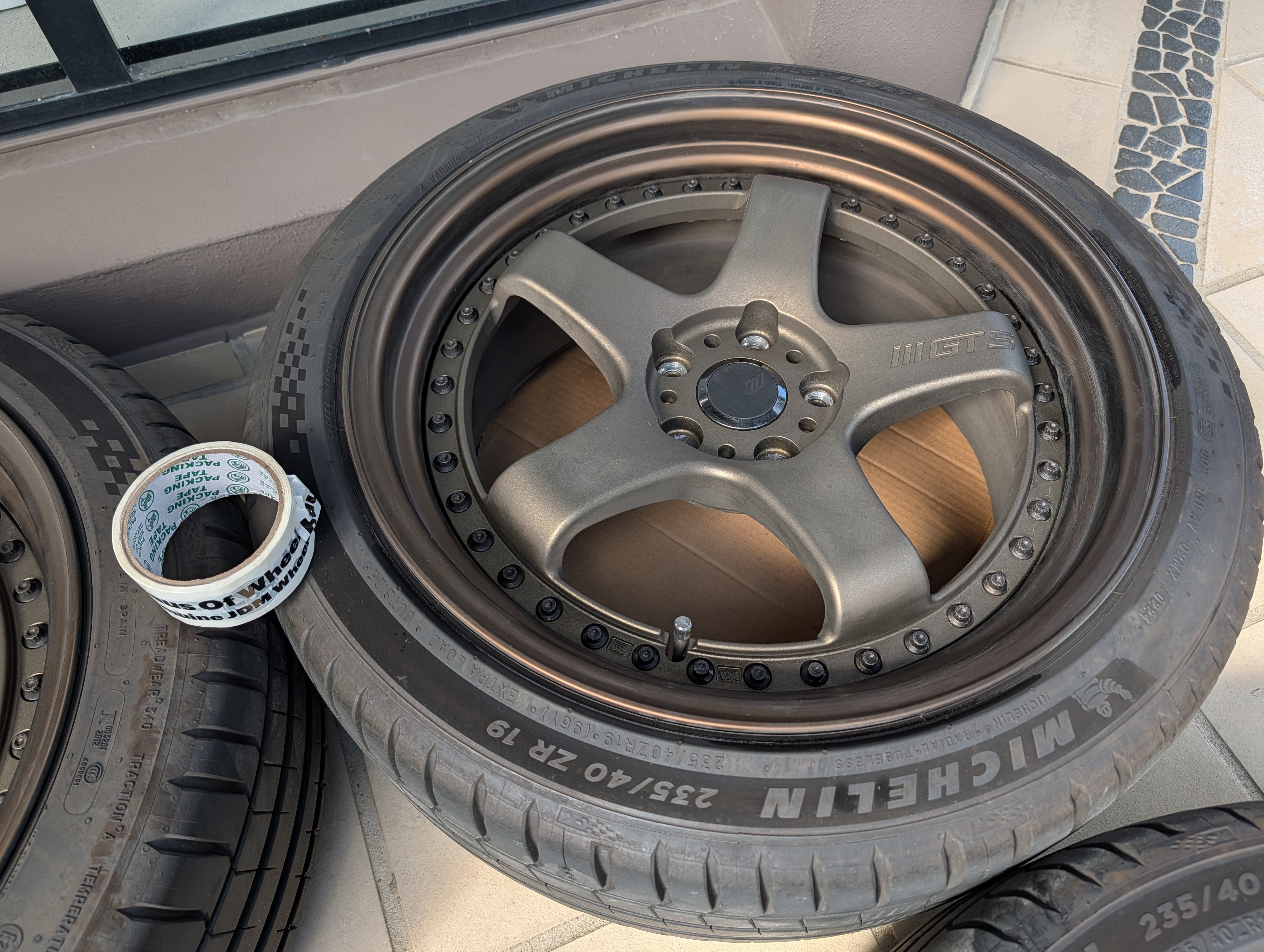 *Near New* Work Emotion GT5 3P (Triple Bronze) Near New Michelin PS5 Tyres - 5x114.3 - 19x9 +32 (235/40/19)