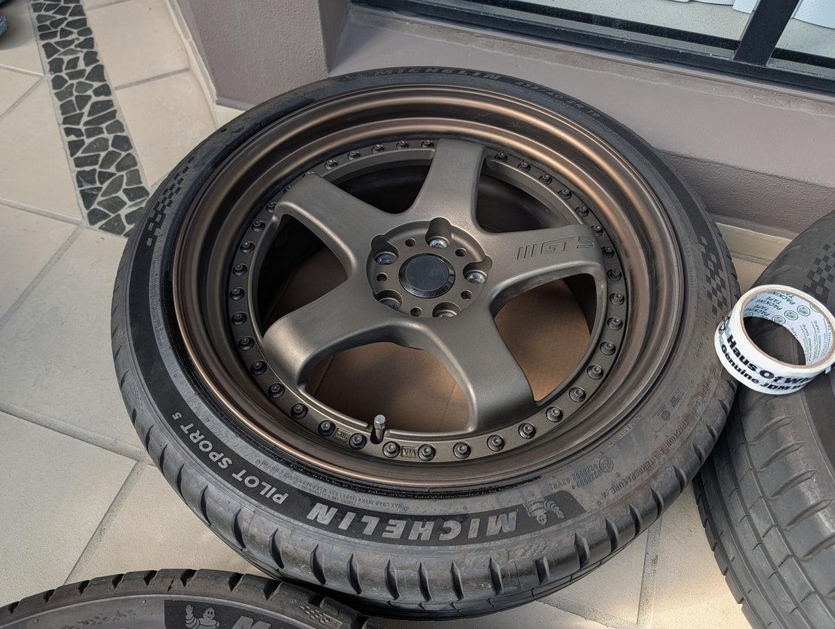 Work Emotion GT5 3P Triple Bronze | 5x114.3 | 19x9 +32 | Near New | With Michelin PS5 Tyres | 3 Piece
