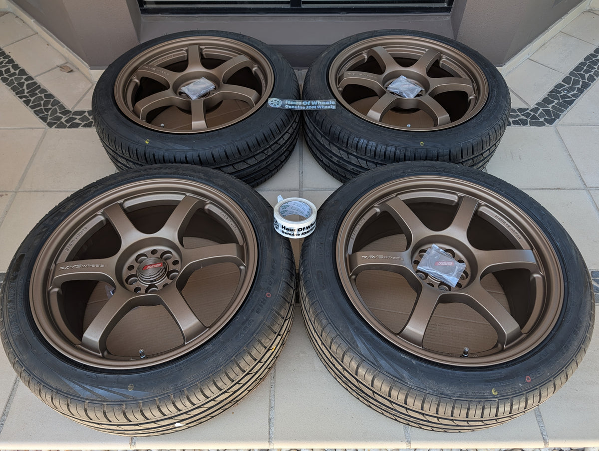 Rays Gram Lights 57 DR Bronze | 5x100 | 18x8.5 +37 | Test Fitted | With New Tyres