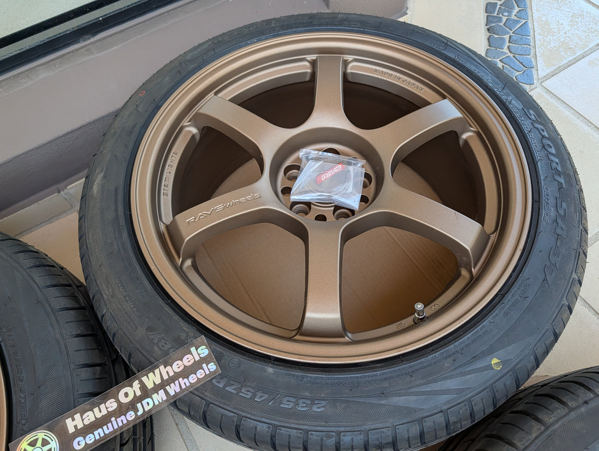 Rays Gram Lights 57 DR Bronze | 5x100 | 18x8.5 +37 | Test Fitted | With New Tyres