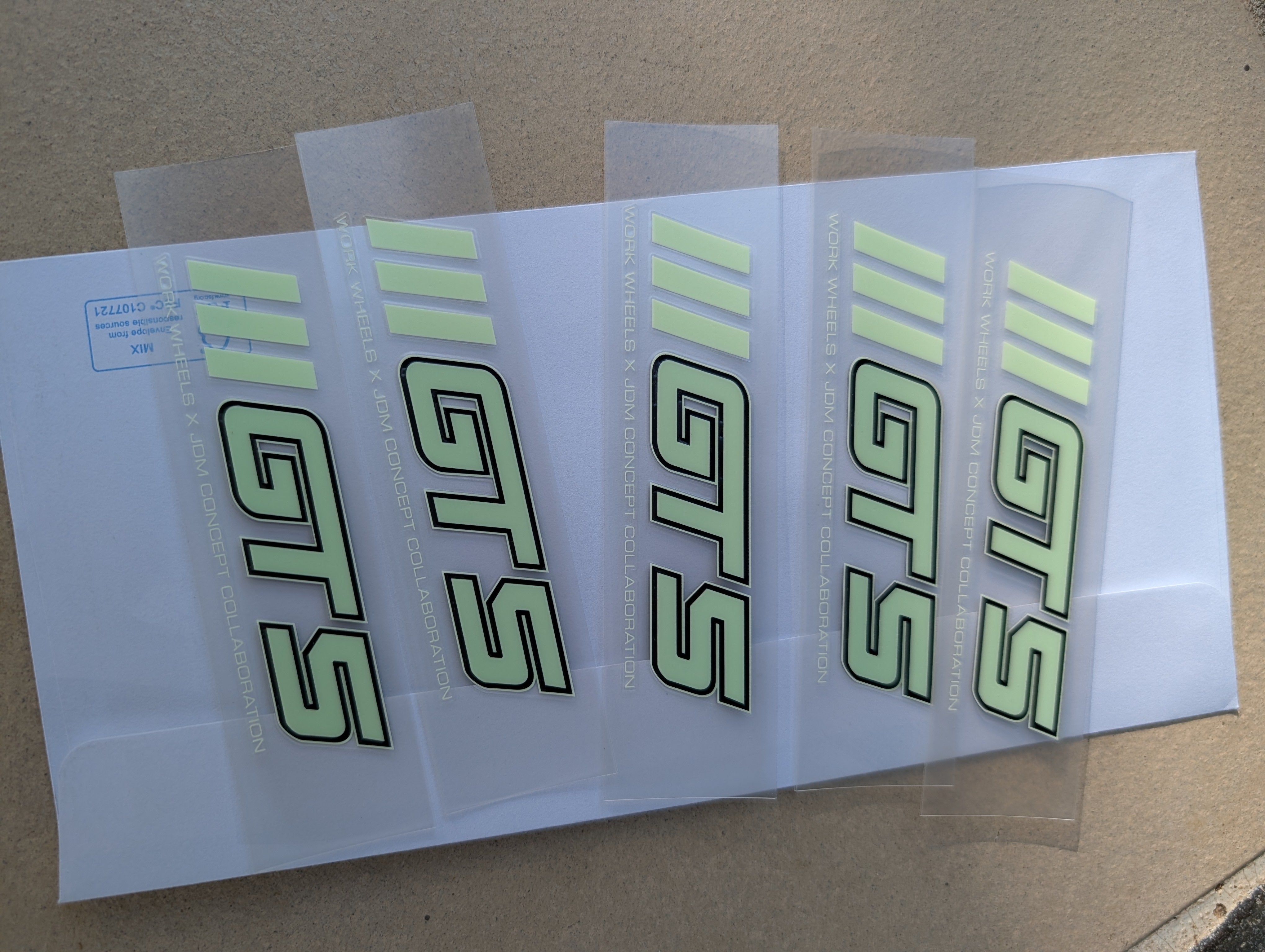 *Brand New* Work Emotion GT5 (Matte Black) with Genuine Work GT5 Stickers - 5x100 - 18x10+38