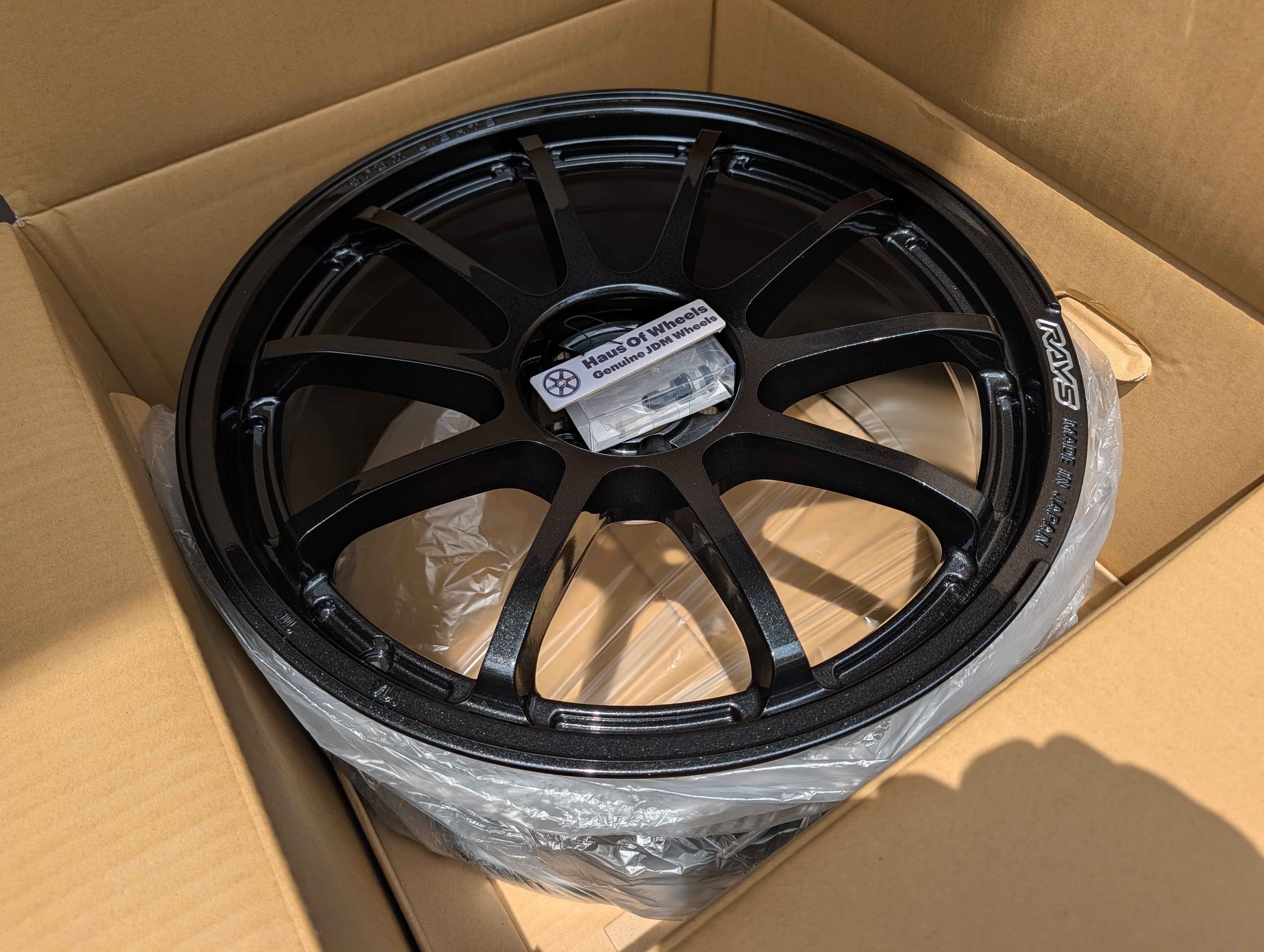 *Brand New* Rays Gram Lights 57 NR (Glass Black) - PCD 5x100 - 18x8.5 +38