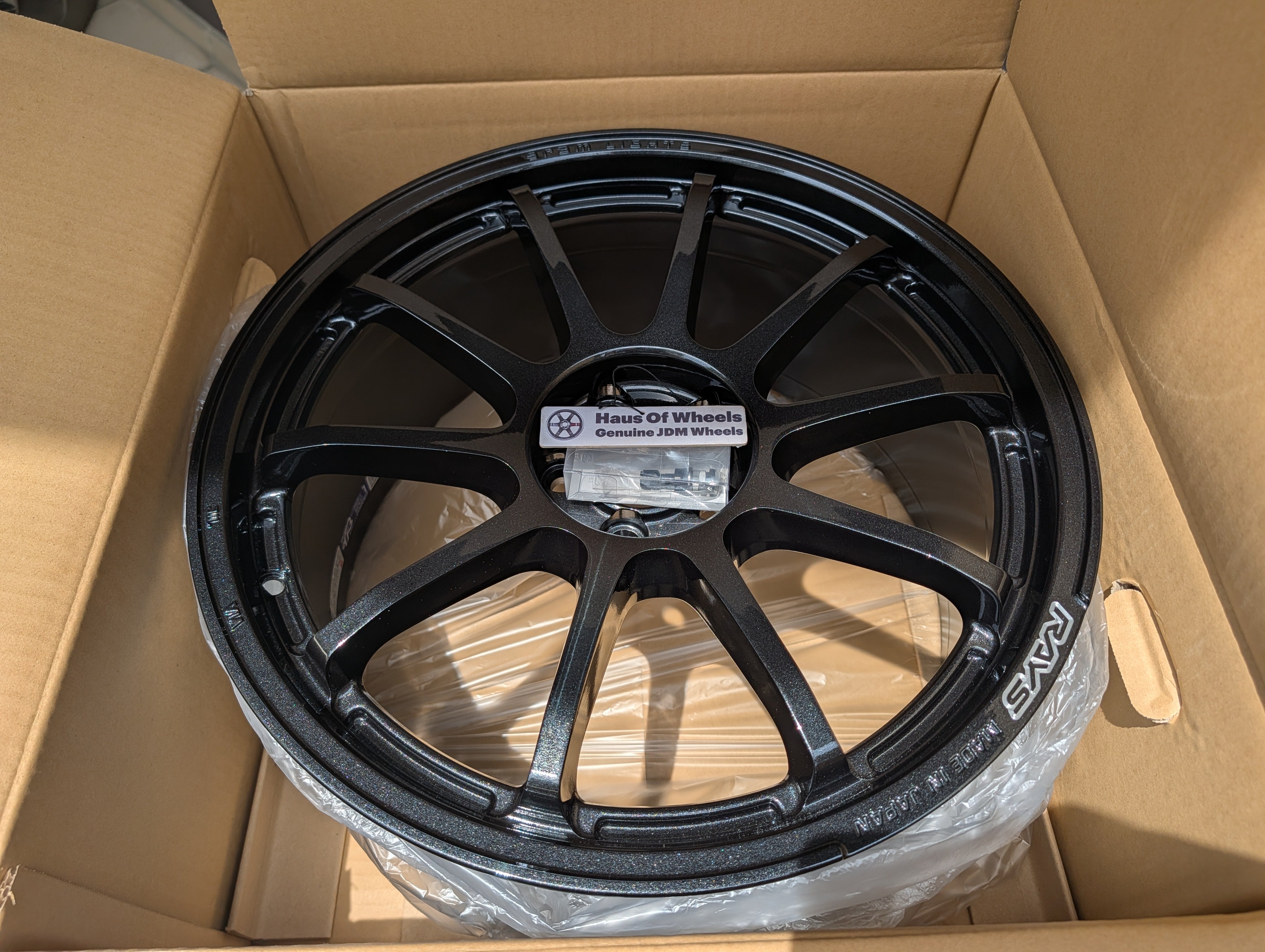 *Brand New* Rays Gram Lights 57 NR (Glass Black) - PCD 5x100 - 18x8.5 +38