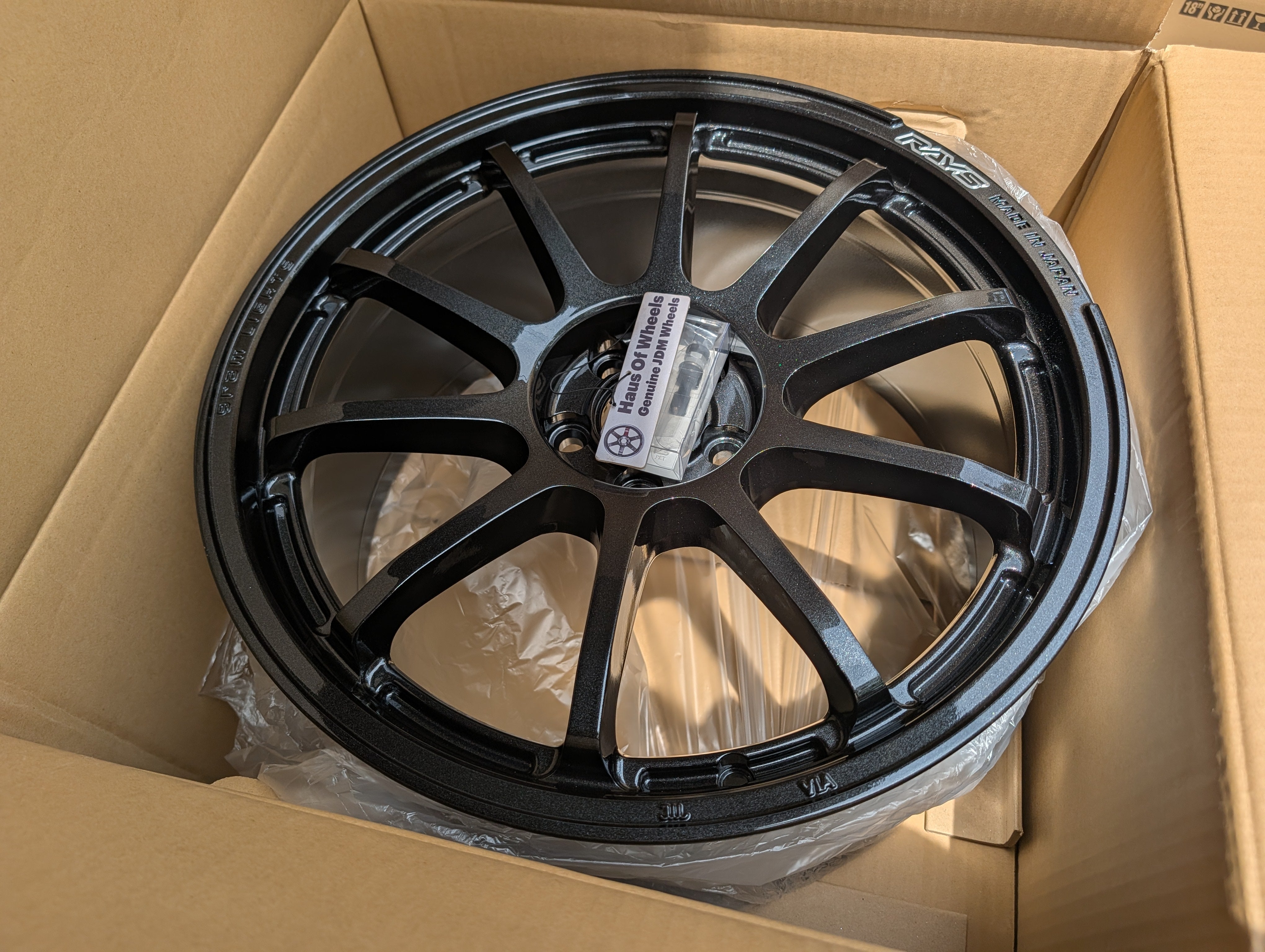 *Brand New* Rays Gram Lights 57 NR (Glass Black) - PCD 5x100 - 18x8.5 +38