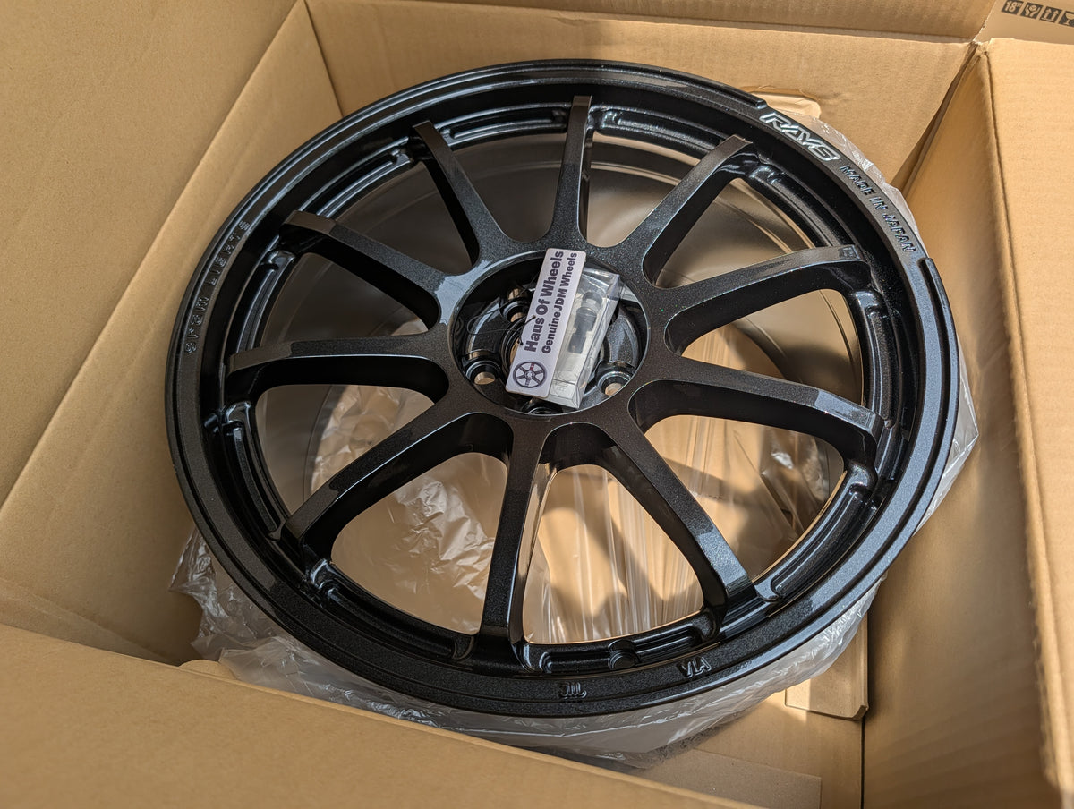 Rays Gram Lights 57 NR Glass Black | 5x100 | 18x8.5 +38 | New