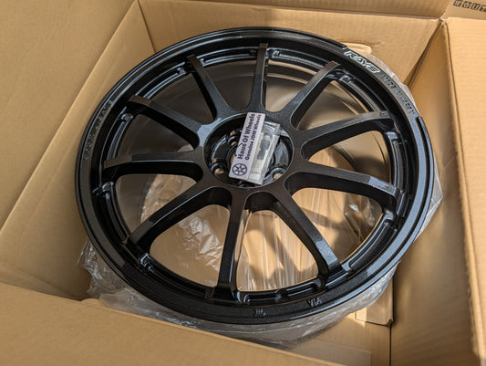 Rays Gram Lights 57 NR Glass Black | 5x100 | 18x8.5 +38 | New