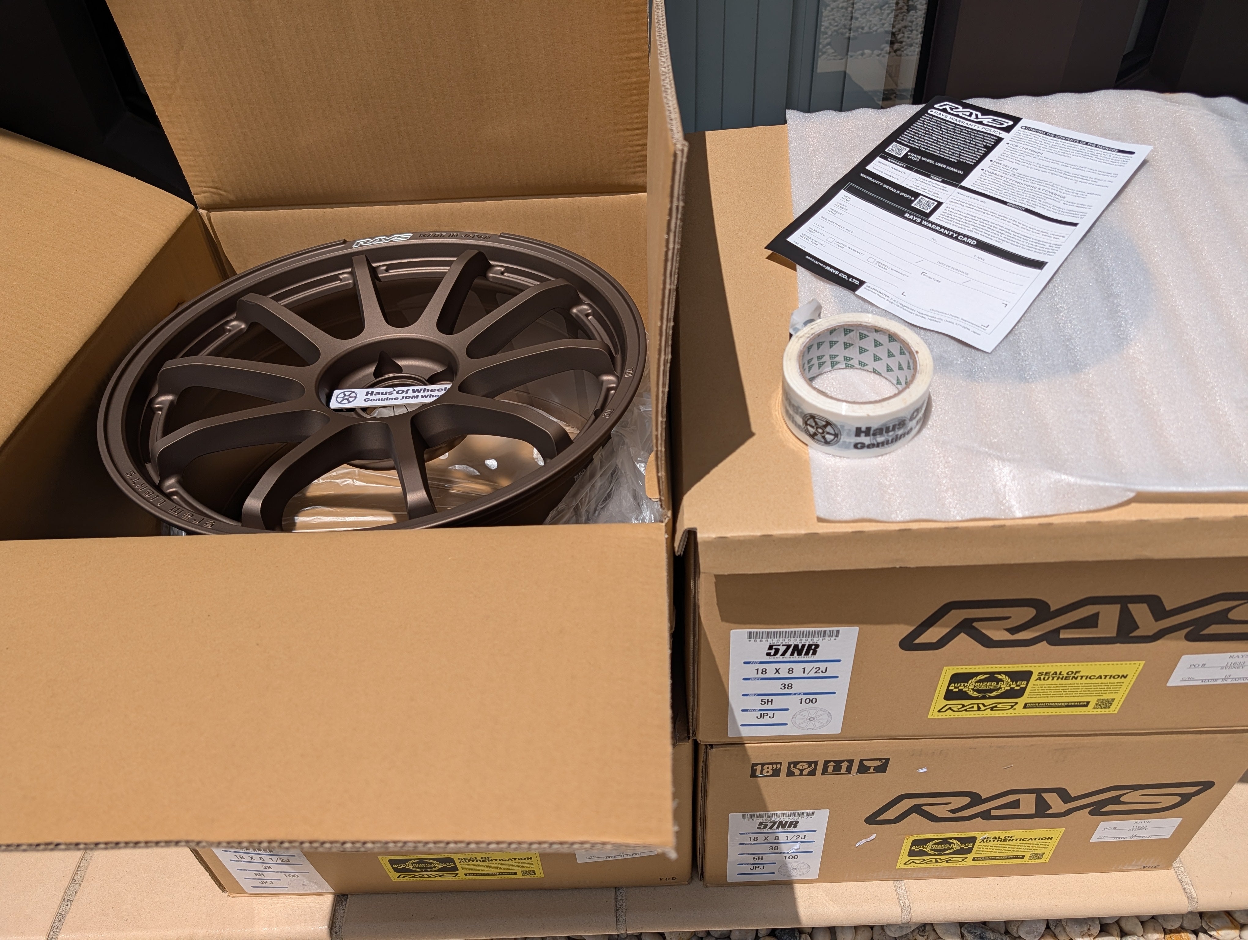 *Brand New* Rays Gram Lights 57 NR (Bronze) - PCD 5x100 - 18x8.5 +38