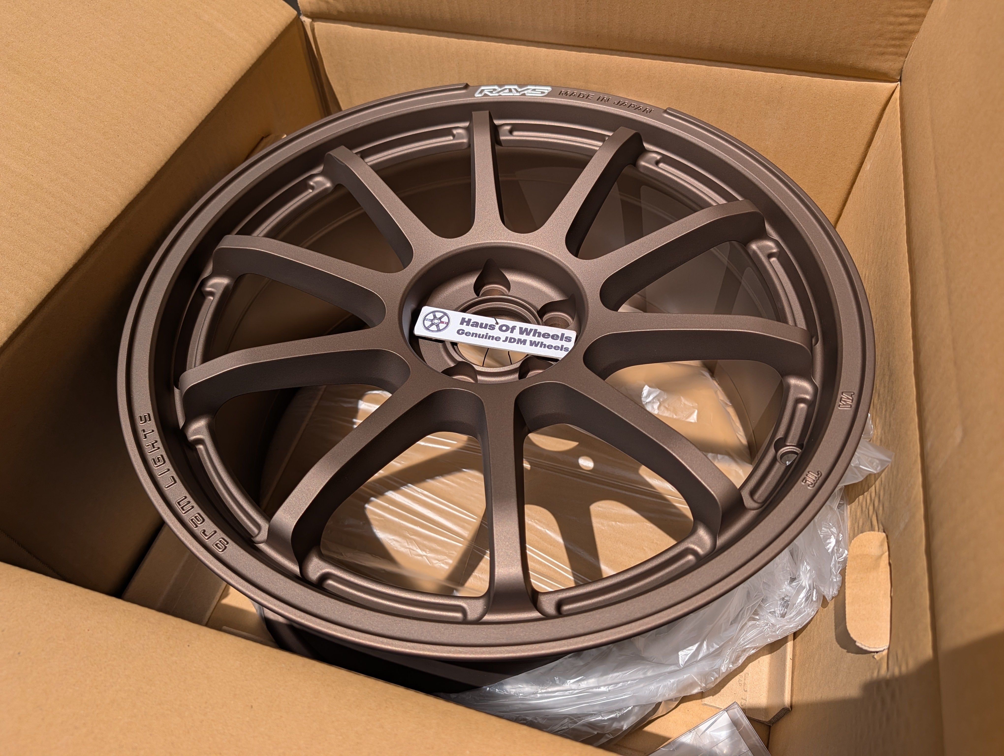 *Brand New* Rays Gram Lights 57 NR (Bronze) - PCD 5x100 - 18x8.5 +38