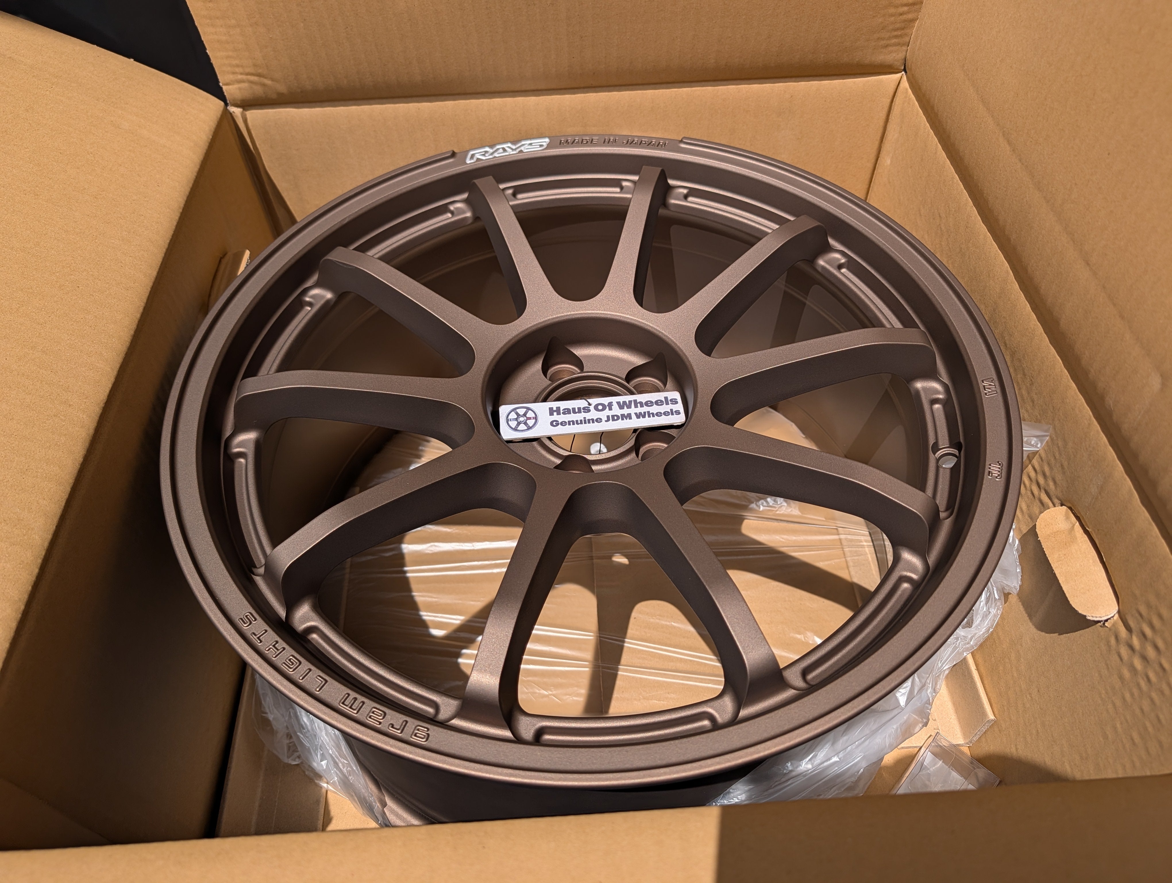 *Brand New* Rays Gram Lights 57 NR (Bronze) - PCD 5x100 - 18x8.5 +38