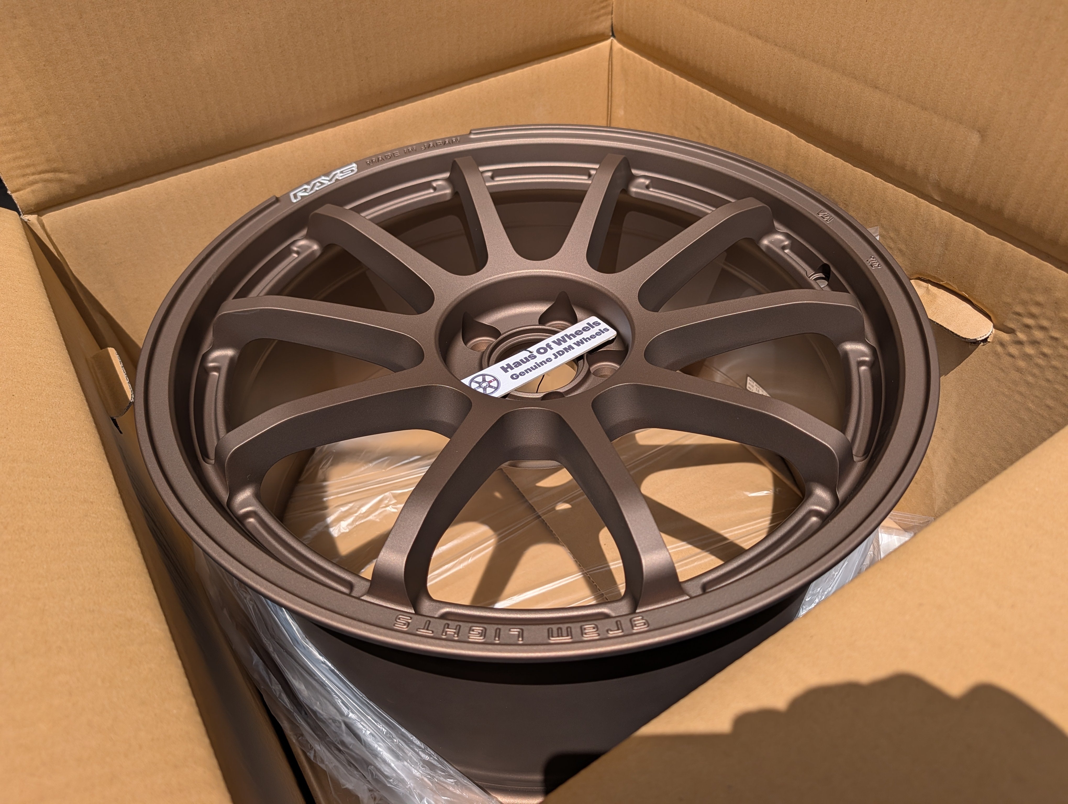 *Brand New* Rays Gram Lights 57 NR (Bronze) - PCD 5x100 - 18x8.5 +38