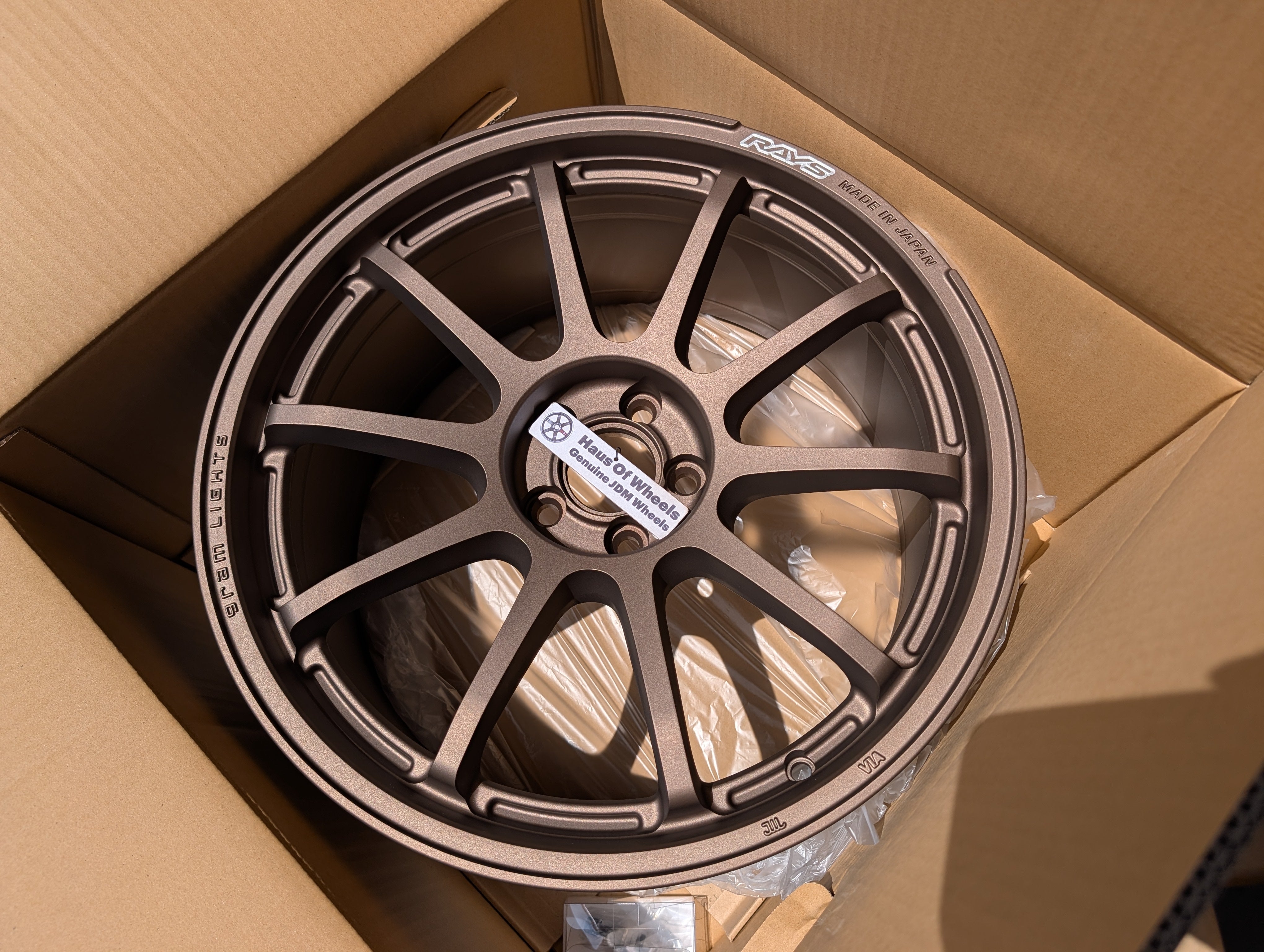 *Brand New* Rays Gram Lights 57 NR (Bronze) - PCD 5x100 - 18x8.5 +38