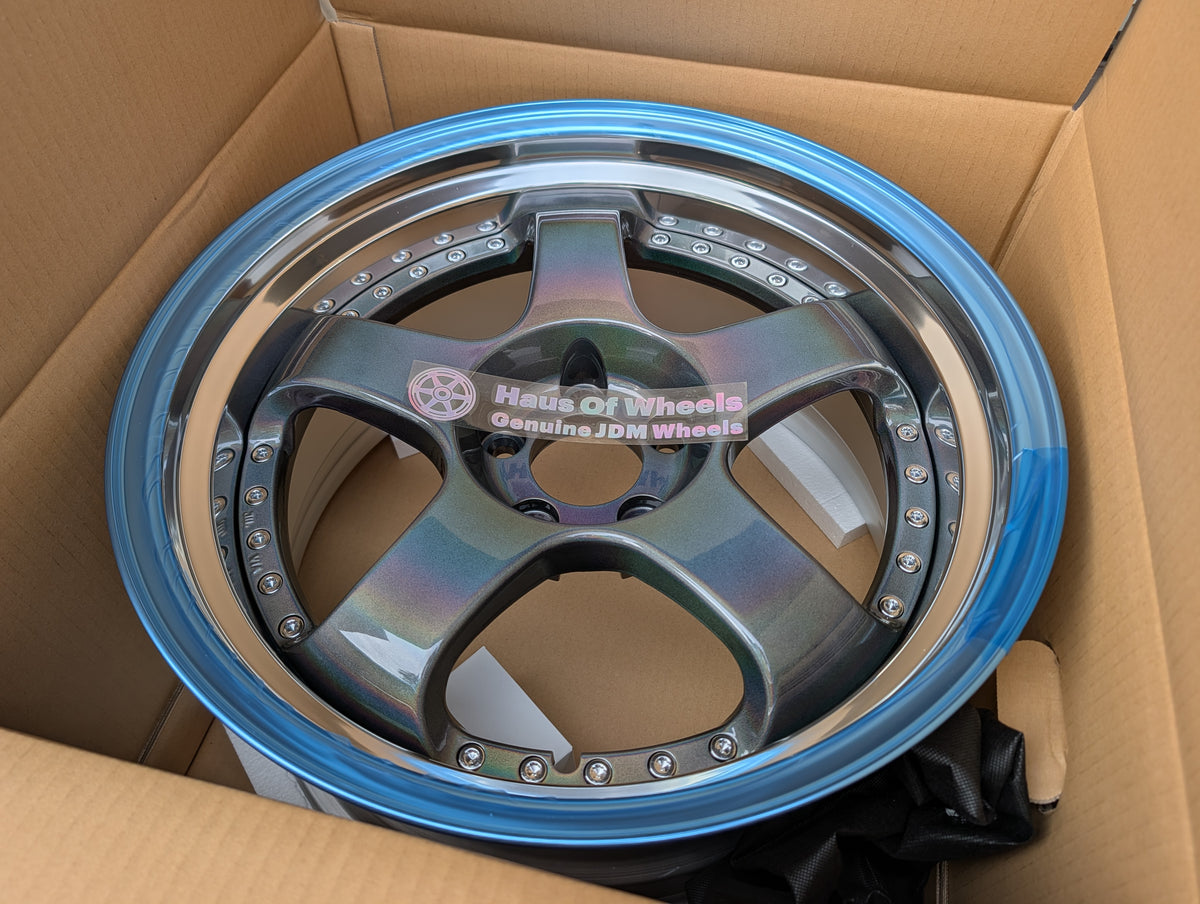 SSR SP1 Spectrum Silver | 5x114.3 | F: 18x9.5 +12 / R: 18x10.5 +18 | New | 3 Piece
