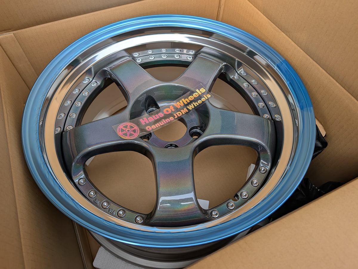 SSR SP1 Spectrum Silver | 5x114.3 | F: 18x9.5 +12 / R: 18x10.5 +18 | New | 3 Piece