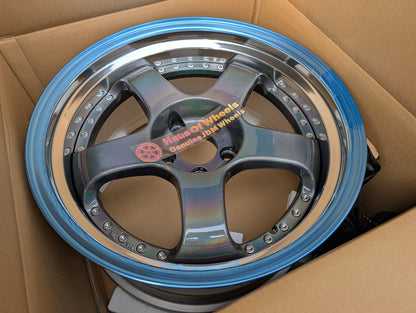 SSR SP1 Spectrum Silver | 5x114.3 | F: 18x9.5 +12 / R: 18x10.5 +18 | New | 3 Piece