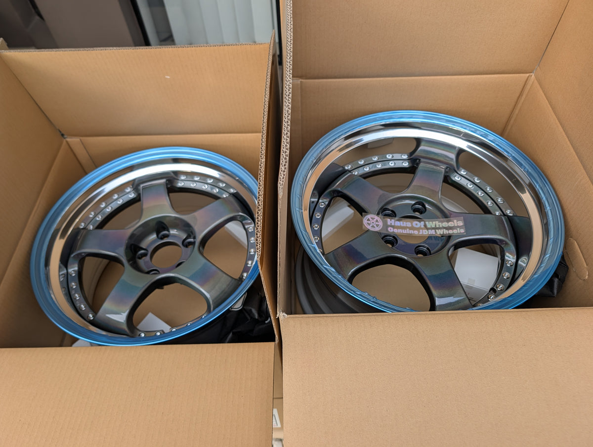 SSR SP1 Spectrum Silver | 5x114.3 | F: 18x9.5 +12 / R: 18x10.5 +18 | New | 3 Piece