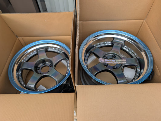 SSR SP1 Spectrum Silver | 5x114.3 | F: 18x9.5 +12 / R: 18x10.5 +18 | New | 3 Piece