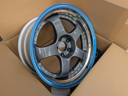 SSR SP1 Spectrum Silver | 5x114.3 | F: 18x9.5 +12 / R: 18x10.5 +18 | New | 3 Piece