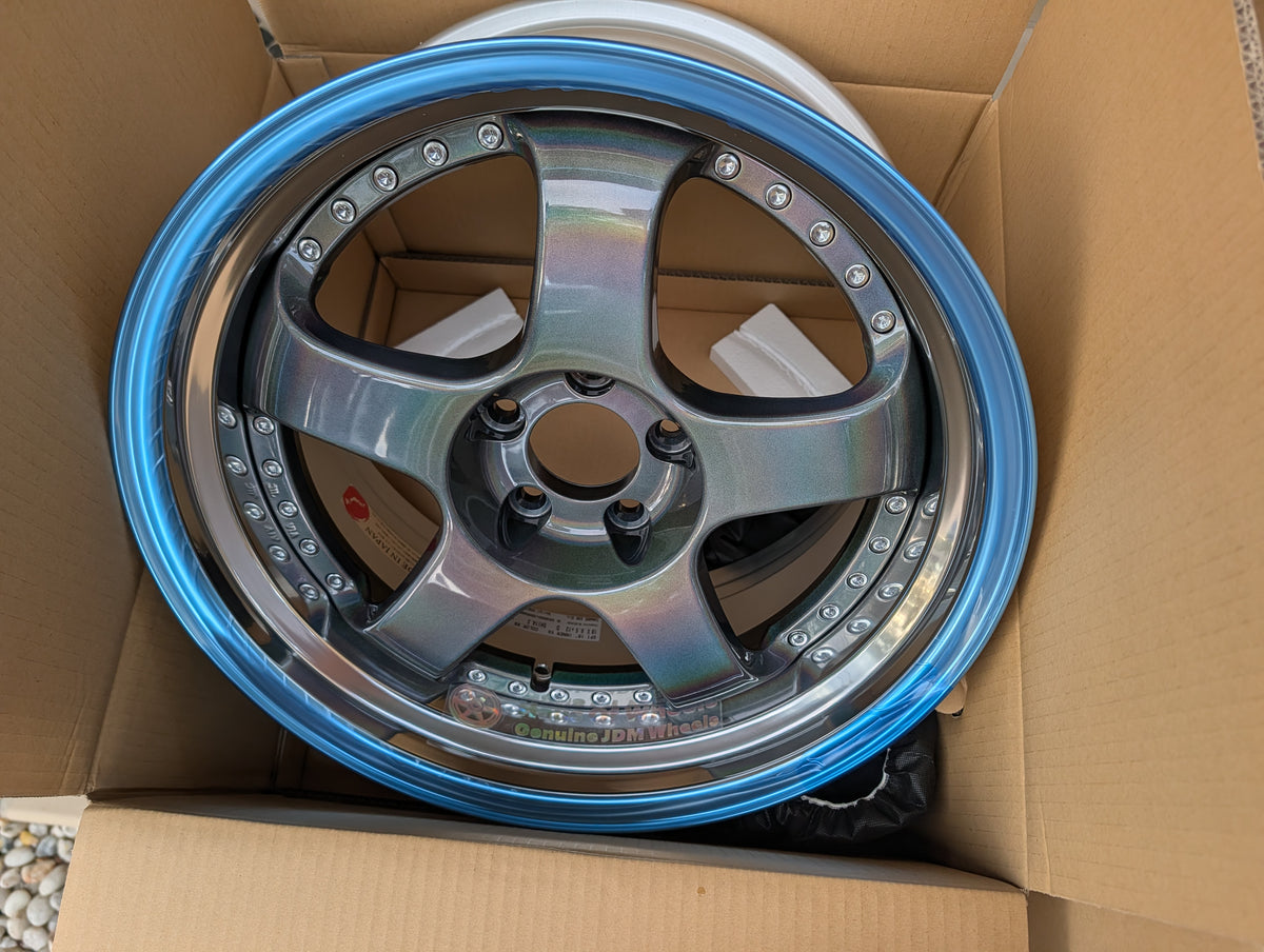 SSR SP1 Spectrum Silver | 5x114.3 | F: 18x9.5 +12 / R: 18x10.5 +18 | New | 3 Piece
