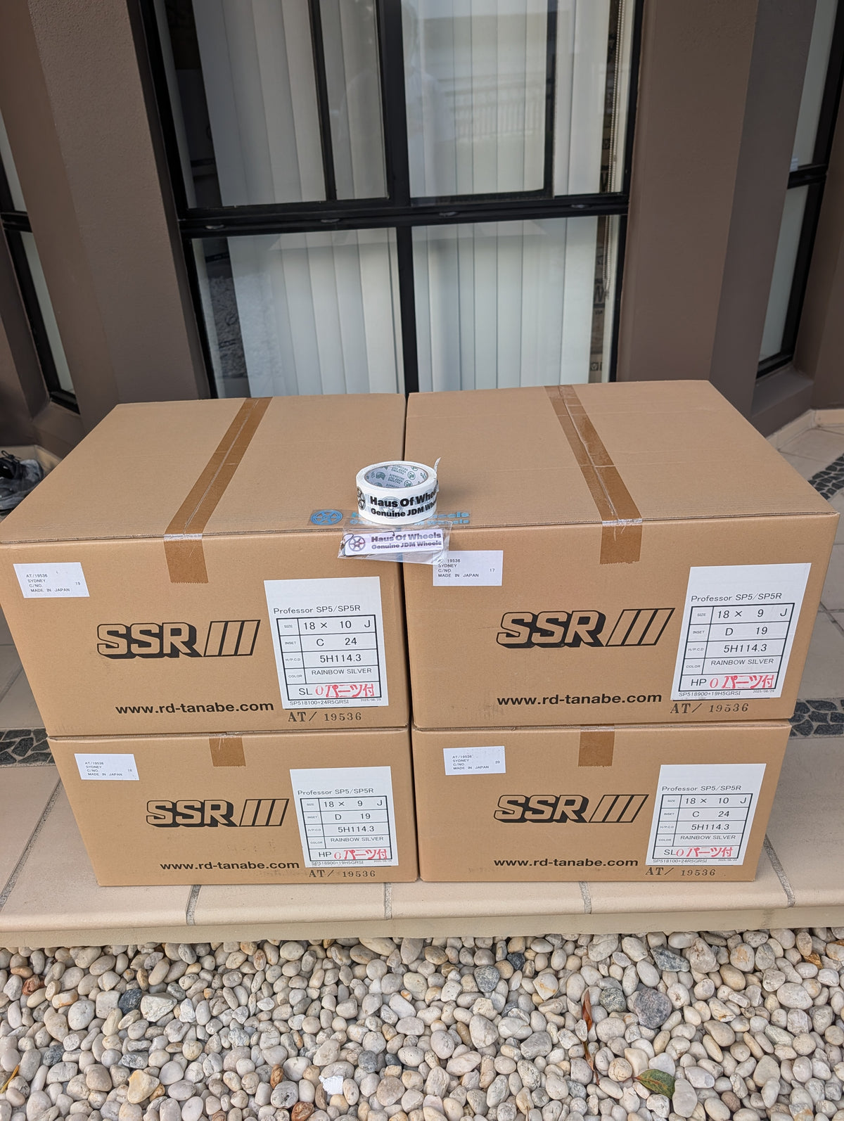 SSR SP5 Spectrum Silver | 5x114.3 | F: 18x9 +19 / R: 18x10 +24 | New | 3 Piece – product photo 2