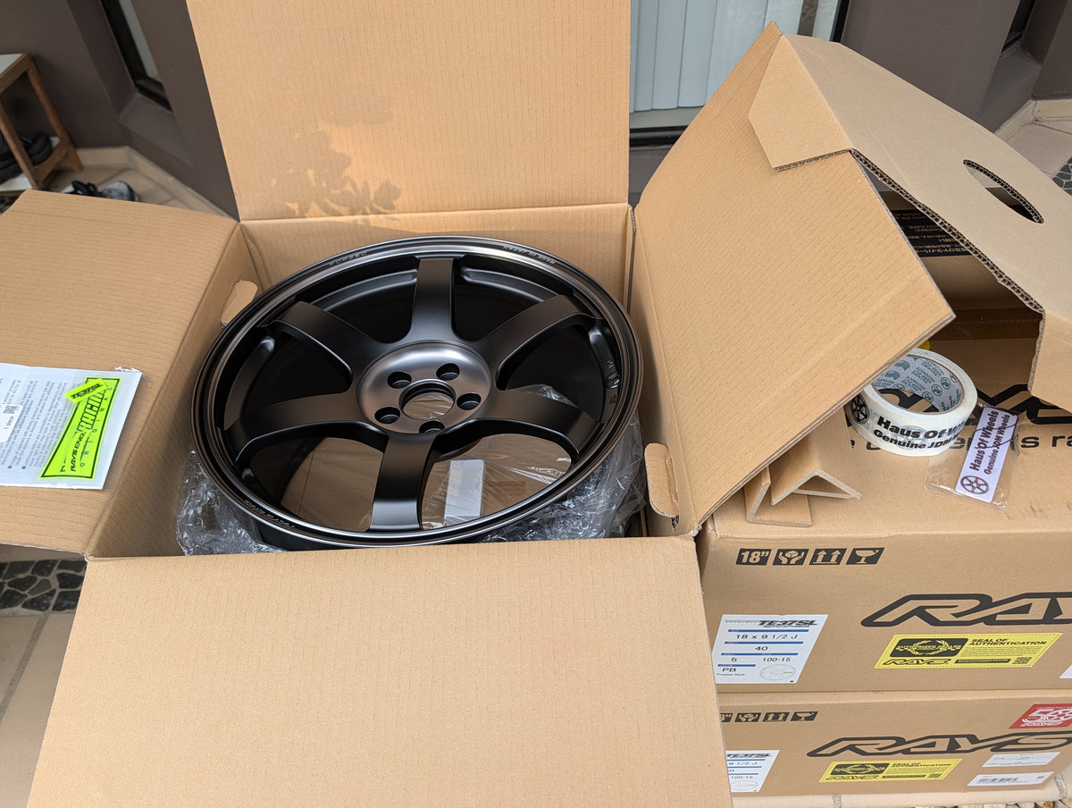 Rays Volk Racing TE37 Saga SL M-Spec Pressed Black | 5x100 | 18x9.5 +40 | New