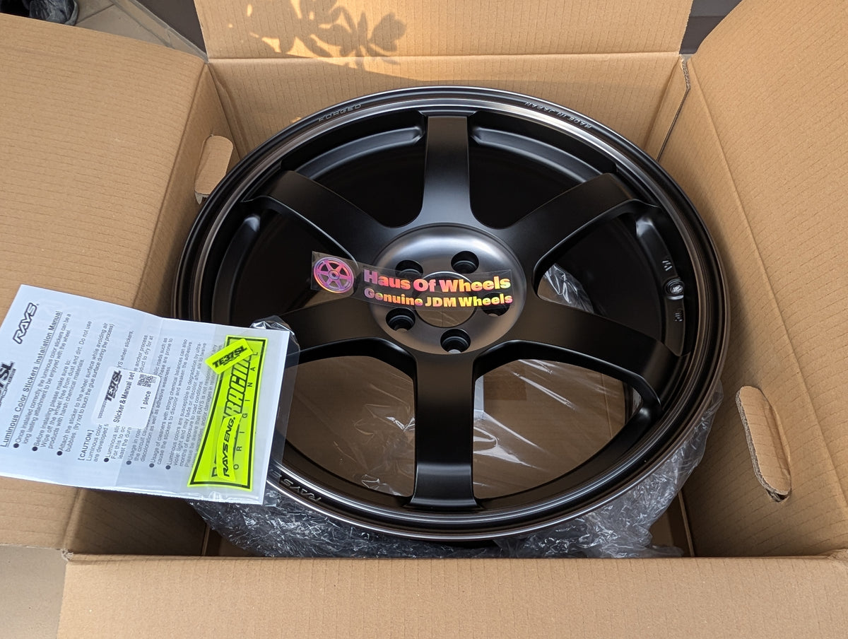 Rays Volk Racing TE37 Saga SL M-Spec Pressed Black | 5x100 | 18x9.5 +40 | New