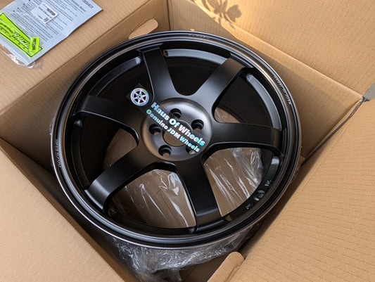 Rays Volk Racing TE37 Saga SL M-Spec Pressed Black | 5x100 | 18x9.5 +40 | New
